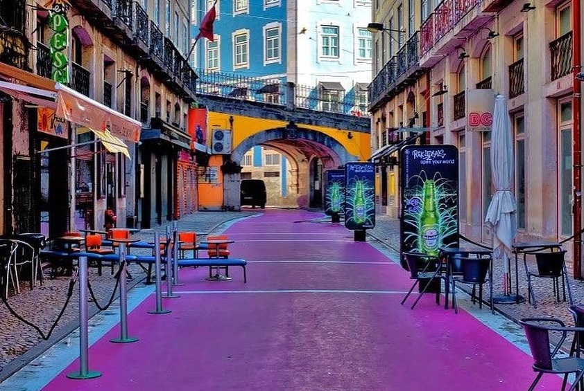 This is one of the 12 best streets in Europe is in Lisbon Rua da Rosa